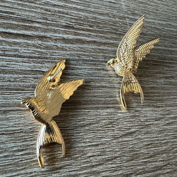 Bohemian bird earrings A1119 - Picture 4 of 5